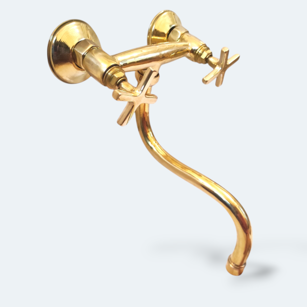 Wall-Mounted Brass Faucet - Image 2