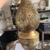 IMG-20260727-WA0119 Handcrafted Brass Teardrop Pendant Light – Vintage Honeycomb Hanging Lantern