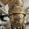 IMG-20260727-WA0135 Handcrafted Brass Teardrop Pendant Light – Vintage Honeycomb Hanging Lantern
