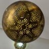 Handcrafted Brass Pendant Light – Vintage Spherical Hanging Lantern for Warm Ambiance