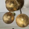 IMG-20260727-WA0489 Handcrafted 3-Globe Brass Cluster Chandelier – Triple Sphere Pendant Ceiling Light